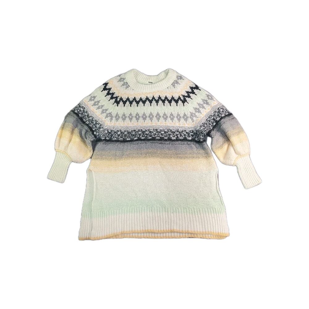 Free People Women’s Sz XS Frozen Forest Tunic Sweater Casual Acrylic Nylon Wool - Picture 2 of 11